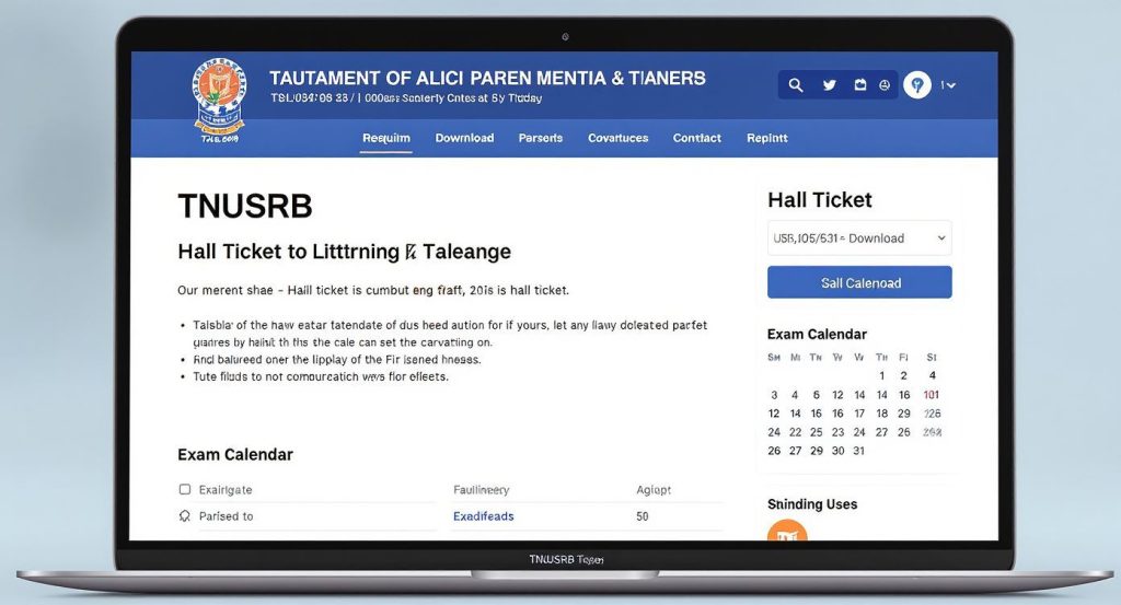 TNUSRB Releases 2025 Exam Hall Tickets for Police, Jail, and Fire Service Candidates!