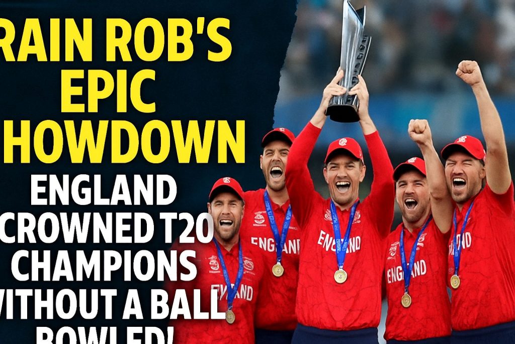Rain Robs Epic Showdown: England Crowned T20 Champions Without a Ball Bowled!