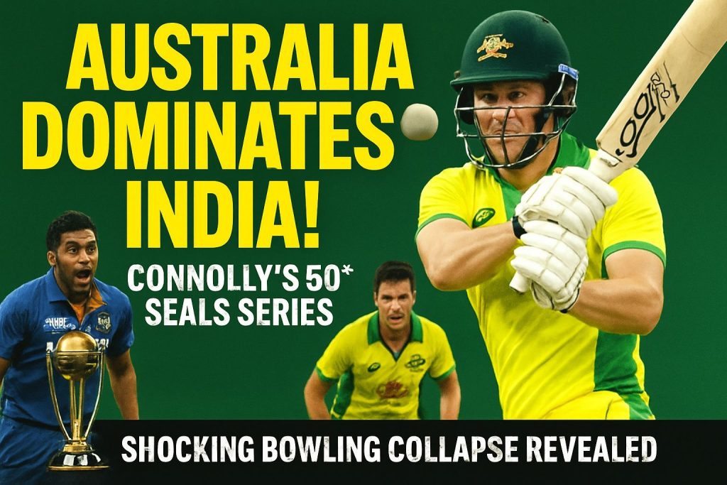 Cooper Connolly Destroys India's Bowling as Australia Seal ODI Series!