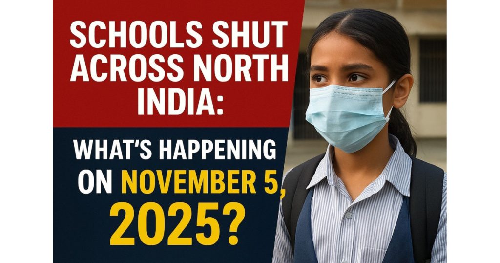 Schools Shut Across North India: What's Happening on November 5, 2025?