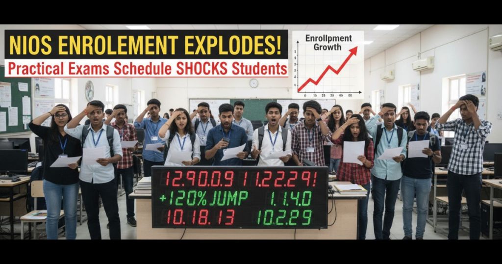 NIOS Enrollment Explodes 120% as Practical Exams Schedule Shocks Students