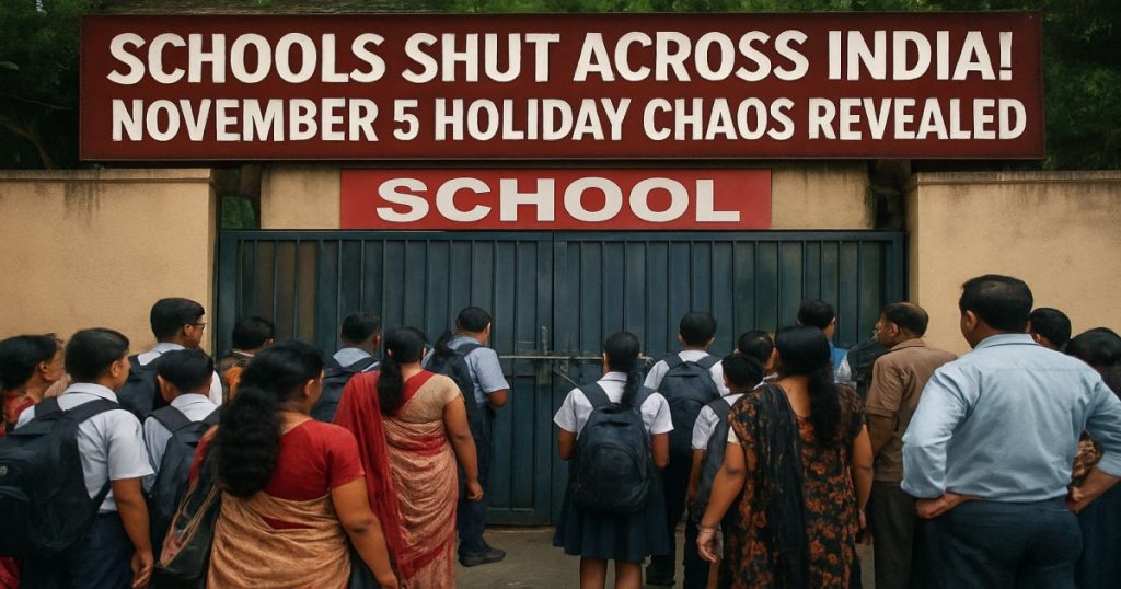 Schools SHUT Across India! November 5 Holiday Chaos Revealed